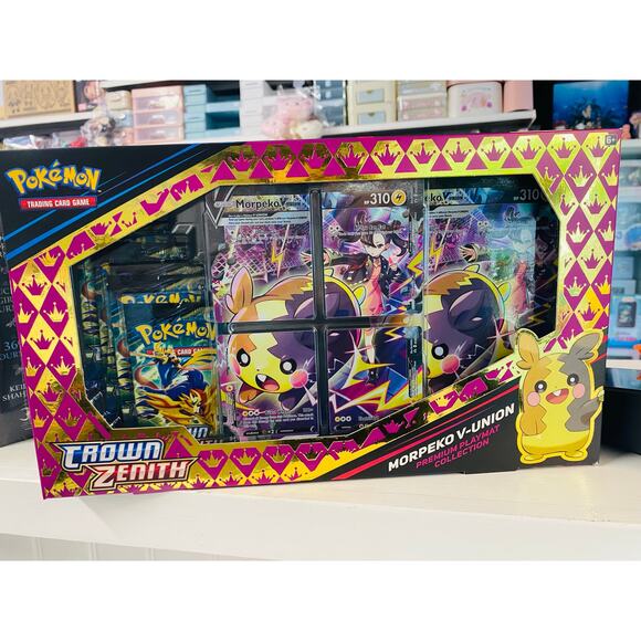 Pokemon TCG: Crown Zenith Morpeko V-Union Premium Playmat Collection - Picture 1 of 4